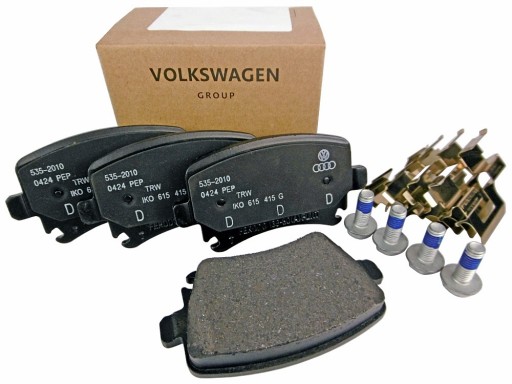 1K0698451G - ТОРМОЗНЫЕ КОЛОДКИ ЗАДНИЕ SKODA OCTAVIA II 2 ОРИГИНАЛ