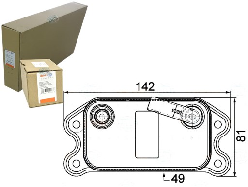BRH8MO 376 - МАСЛЯНЫЙ ОХЛАДИТЕЛЬ BEHR HELLA 376747181 90714