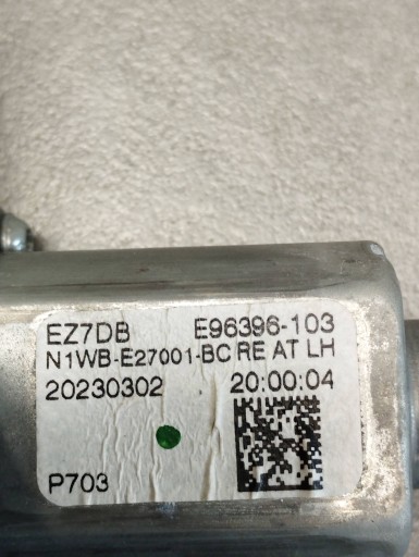 Volkswagen Amarok II 2023 window regulator left rear part N1WBE27001BC