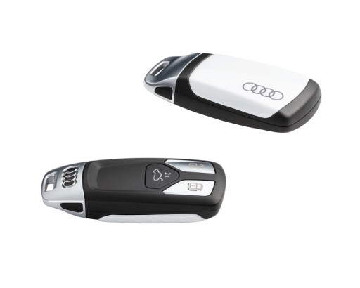 ЧОХОЛ ДЛЯ КЛЮЧІВ AUDI З КІЛЬЦЯМИ БІЛИЙ