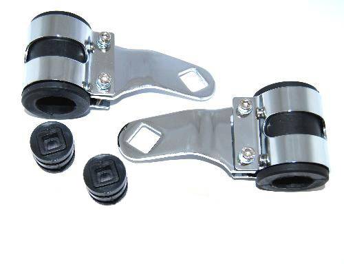 669-01110 - КРЕПЛЕНИЕ ДЕРЖАТЕЛЯ ПЕРЕДНЕГО ФОНАРЯ С РЕЗИНАМИ-ХРОМ