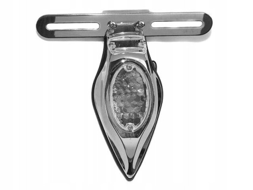 LA-003 - ЗАДНІЙ ЛІХТАР ЗАДНІЙ УНІВЕРСАЛЬНИЙ МЕТАЛЕВИЙ ХРОМ LED HOM