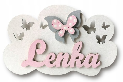 Приліжкова лампа LiterowyŚwiat біла