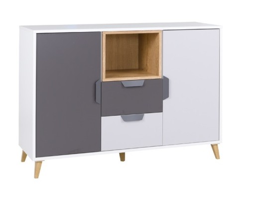 Комод BIANCO JAŚ 120 x 40 x 84 см, різнокольоровий, матовий