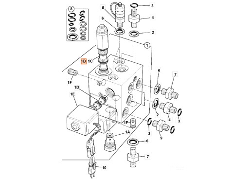 СЕРВОКЛАПАН 25/202201 JCB 803 PLUS 8014 802.7 804