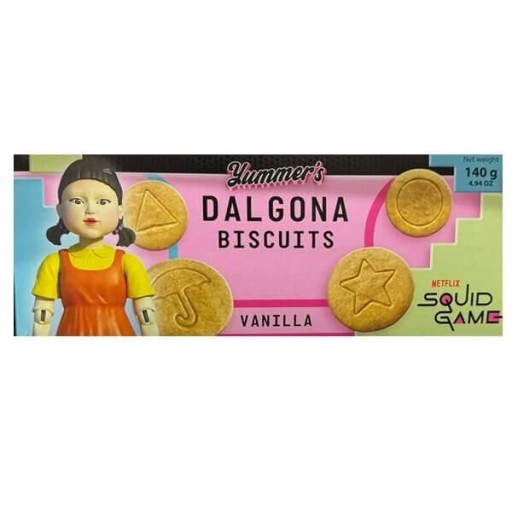 Highlife Squid Game Dalgona pšeničné sušienky s vanilkovou príchuťou 140 g