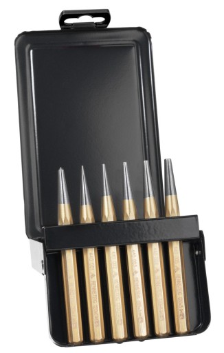 НАБОР ПУАНСОНА В МЕТАЛЛИЧЕСКОЙ КАССЕТЕ, ДИАМ. 1, 2, 3, 4, 5 мм