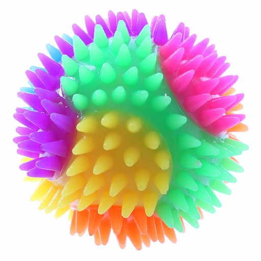 СВІТИТЬСЯ КУЛЯ 6,5 СМ З ГУМОВИМ ШИПОМ