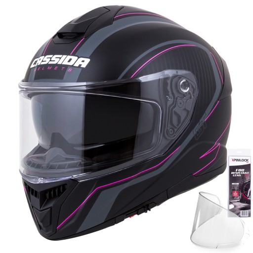 МОТОЦИКЛЬНЫЙ ШЛЕМ CASSIDA GT2 Fiber + PINLOCK M