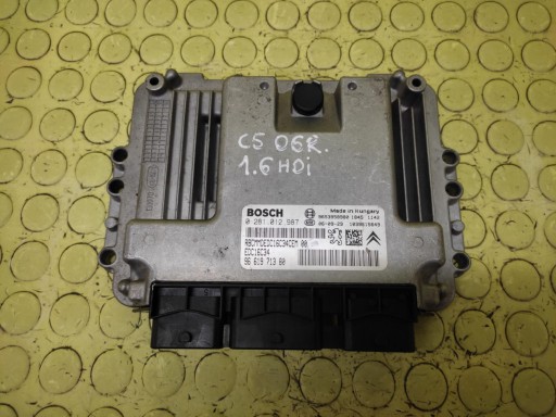 CITROEN C5 II 1.6 HDI control unit of the engine 0281012987