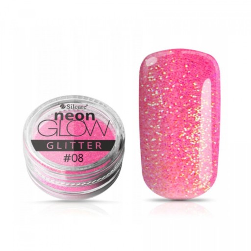 Silcare Glitter Peľ Neon Glow Efekt 08