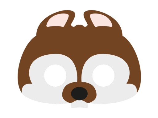 МАСКА БІЛКИ, КОСТЮМ БОБРА, КОРИЧНЕВИЙ