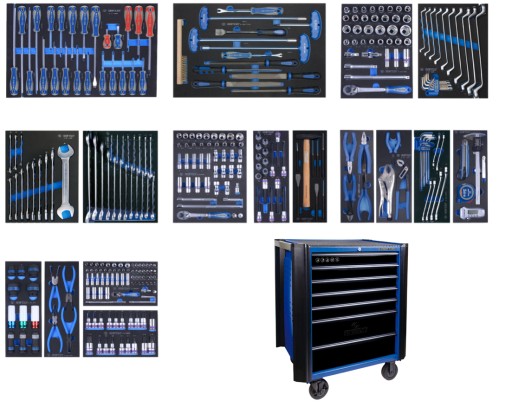 Тележка для инструментов King Tony 320 Шкаф для инструментов с бамперами