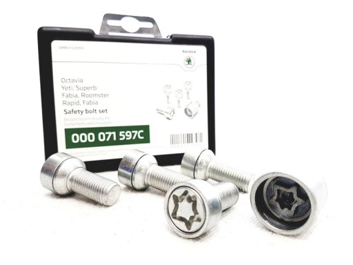 OE SKODA НАБОР КРЕПЕЖНЫХ ВИНТОВ