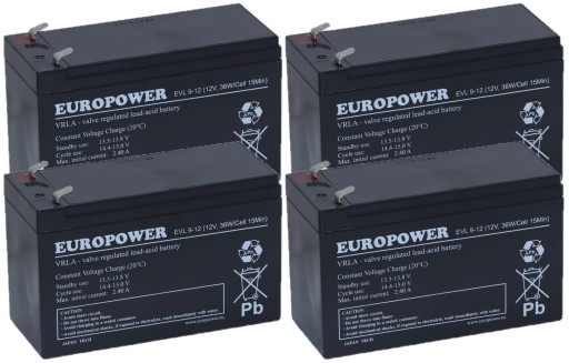 КОМПЛЕКТ АКУМУЛЯТОРІВ RBC8 ДЛЯ ДБЖ APC 4x EVL 9-12