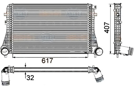 8ML 376 - ІНТЕРКУЛЕР HELLA 3C0145805AN 3C0145805AM 3C01458