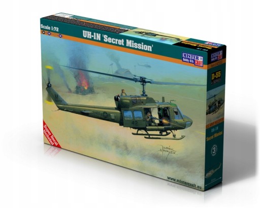 Model vrtuľníka na zlepenie UH-1 Secret Mission