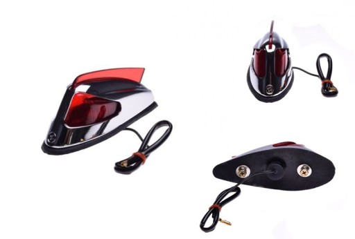 AL60323 - ЗАДНІЙ ЛІХТАР ДОДАТКОВИЙ ЧЕРВОНИЙ CHOPPER CRUISER ХРОМ