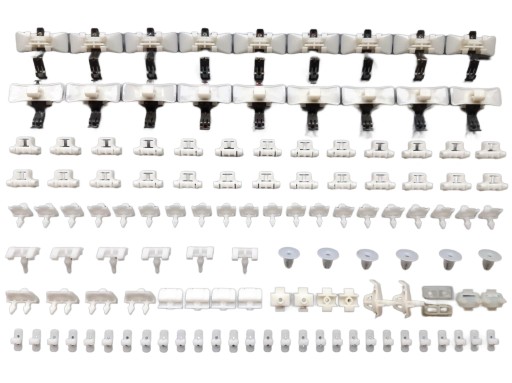 KITW124 A1249889478, - 122X комплект крепления молдинга MERCEDES W124