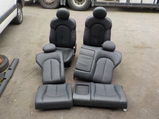 Sitz Fahrer Sitze komplet Leder mercedes clk w209