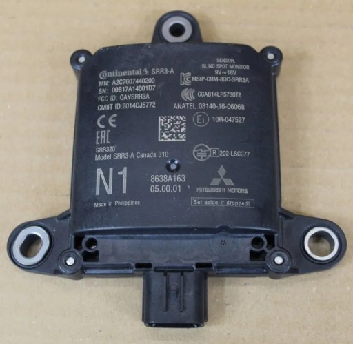 Mitsubishi Eclipse Cross monitor sensor Sensor martwego pola punktu *