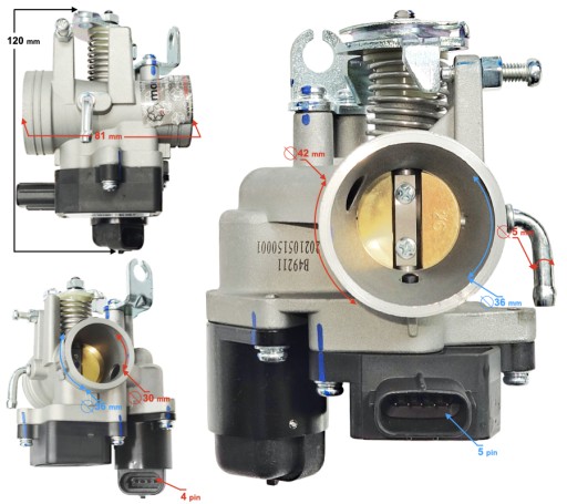 5905220838134 - Дроссельная Заслонка Hyper 125 E5