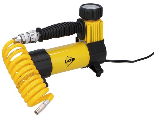 АВТОМОБИЛЬНЫЙ КОМПРЕССОР ДЛЯ ПРИЖИВАТЕЛЯ 12В 3 АДАПТЕРА DUNLOP