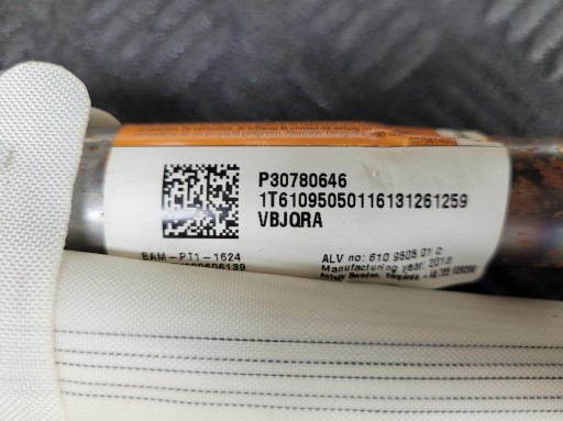 airbag TETTO TENDINA airbag Destro 30780647 VOLVO V60 e LIFT