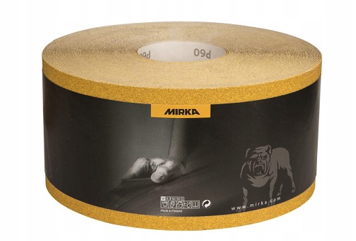 Мирка золото наждачная бумага рулон 115MM x 50m P60