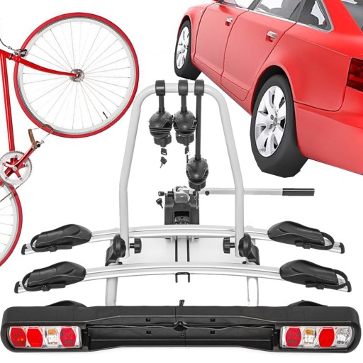 Автомобильный держатель для велосипеда для 3 велосипедов