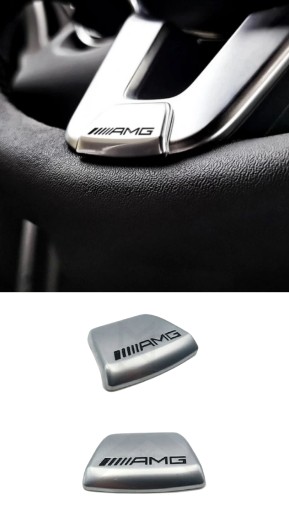 MERCEDES AMG МЕТАЛЛИЧЕСКАЯ ЭМБЛЕМА НА РУЛЕВОМ КОЛЕСЕ ОТ 2019