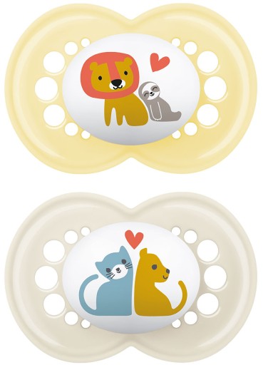 Соска МАМ ортодонтична силіконова 6 м+