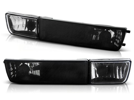 KPVW22 - ГАЛОГЕНИ + ПОКАЖЧИКИ ПОВОРОТУ VW GOLF III 3 BLACK DEPO