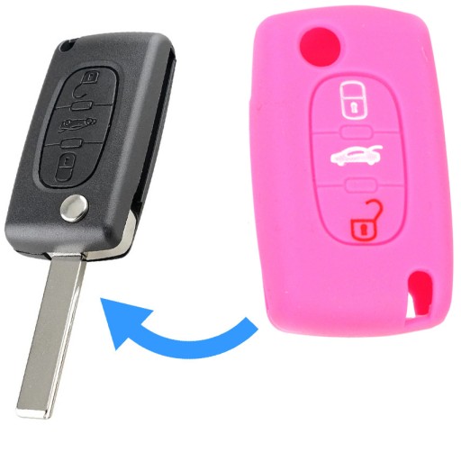 ME-005427 - CITROEN PEUGEOT СИЛИКОНОВЫЙ ЧЕХОЛ ДЛЯ КЛЮЧЕЙ