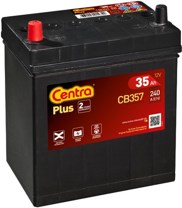 Акумулятор центри плюс 12V 35AH 240A CB357