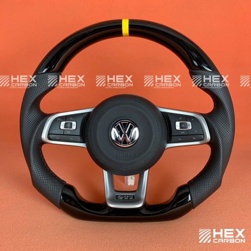 SWO-0115 - РУЛЕВОЕ КОЛЕСО BLACK PIANO VW GOLF 7 VII GTI TYPE R