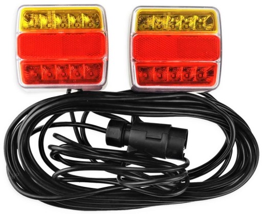 02141 - Задние светодиодные фонари на магнит для прицепа 7,5 м E4