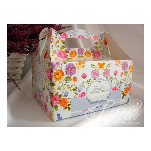 КОРОБКИ ДЛЯ ТОРТА ХРЕЩЕННЯ КВІТИ ДЕНЬ НАРОДЖЕННЯ