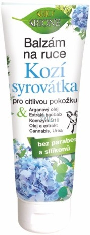 Bione Cosmetics Kozia srvátka balzam na ruky pre citlivú pokožku 205 ml