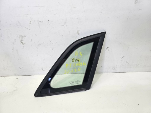window bodywork right rear part AUDI A3 8V4 2013 ROK below CHROM