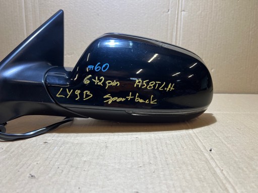 AUDI A5 8T LIFT LY9B SPORTBACK mirror left 6+2 PIN