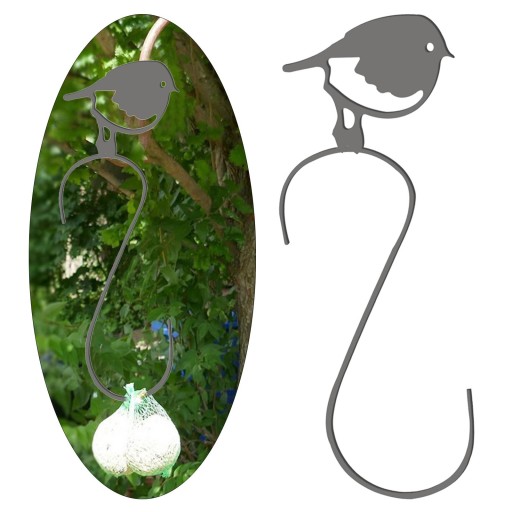 Metalowy haczyk na karmnik dla ptaków Dekoracyjne wiszące haczyki do sadzenia ozdób do domu