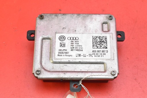 Unité de contrôle Module LED Droite 4G0907697D AUDI A6 C7 10-14