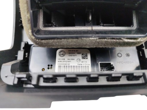 cover frame grid air conditioning devices rear part SKODA SUPERB III 3 (2015-2019) EUROPA