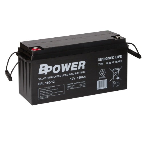 Bpower bpl160-12 160ah agm 12v батарея для будильників іграшок на 10-12 років