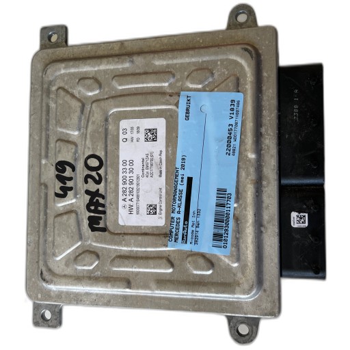 MERCEDES A KLASA 1.3 BEN computer ECU control unit A2829003300 A2829013000