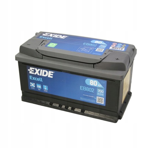 Eb802 - Акумулятор EXIDE EXCELL 80AH 700A P+