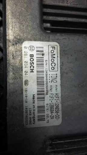 computer 0281034041 FORD FOCUS MK3 1.5 TDCI
