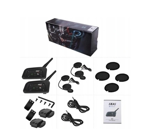 EJEAS V6 Pro 2шт мотоциклетный домофон