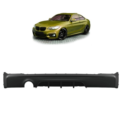 Задний диффузор для BMW 2 (F22, F87) купе 2012 г. - Performance style